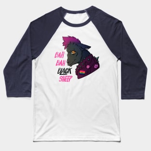 Bah Bah Black Sheep (Full Color) Baseball T-Shirt